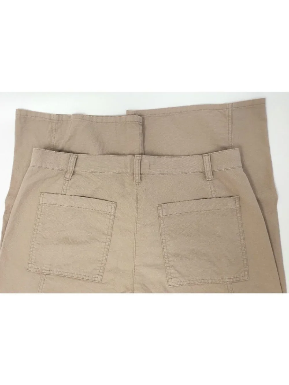 Eileen Fisher Women's Crop Organic Cotton Hemp Wide Leg Pants Briar Size M - Picture 4 of 6